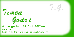 timea godri business card